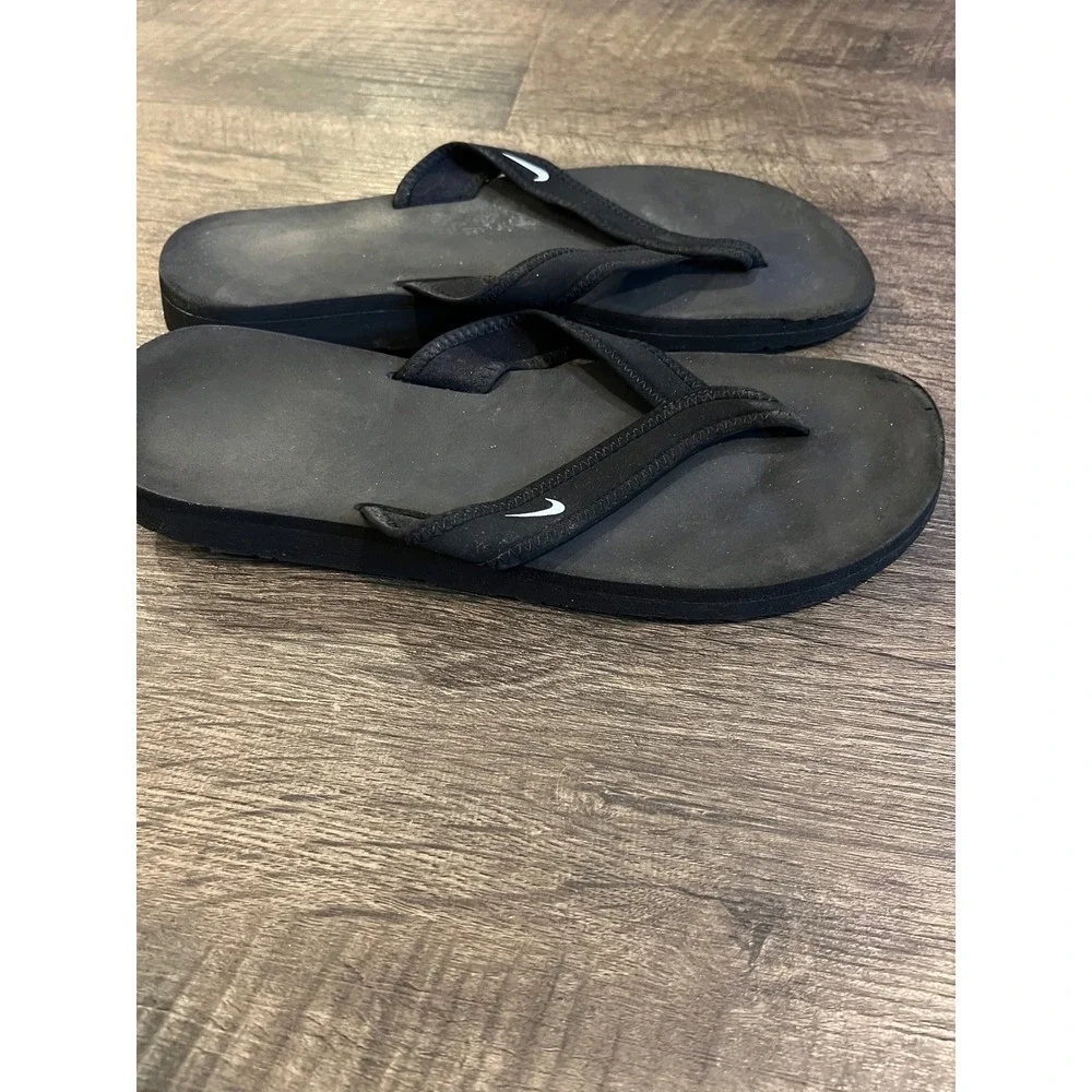 Nike Womens Flip Flop Sandals Comfort Thong Black Size 9